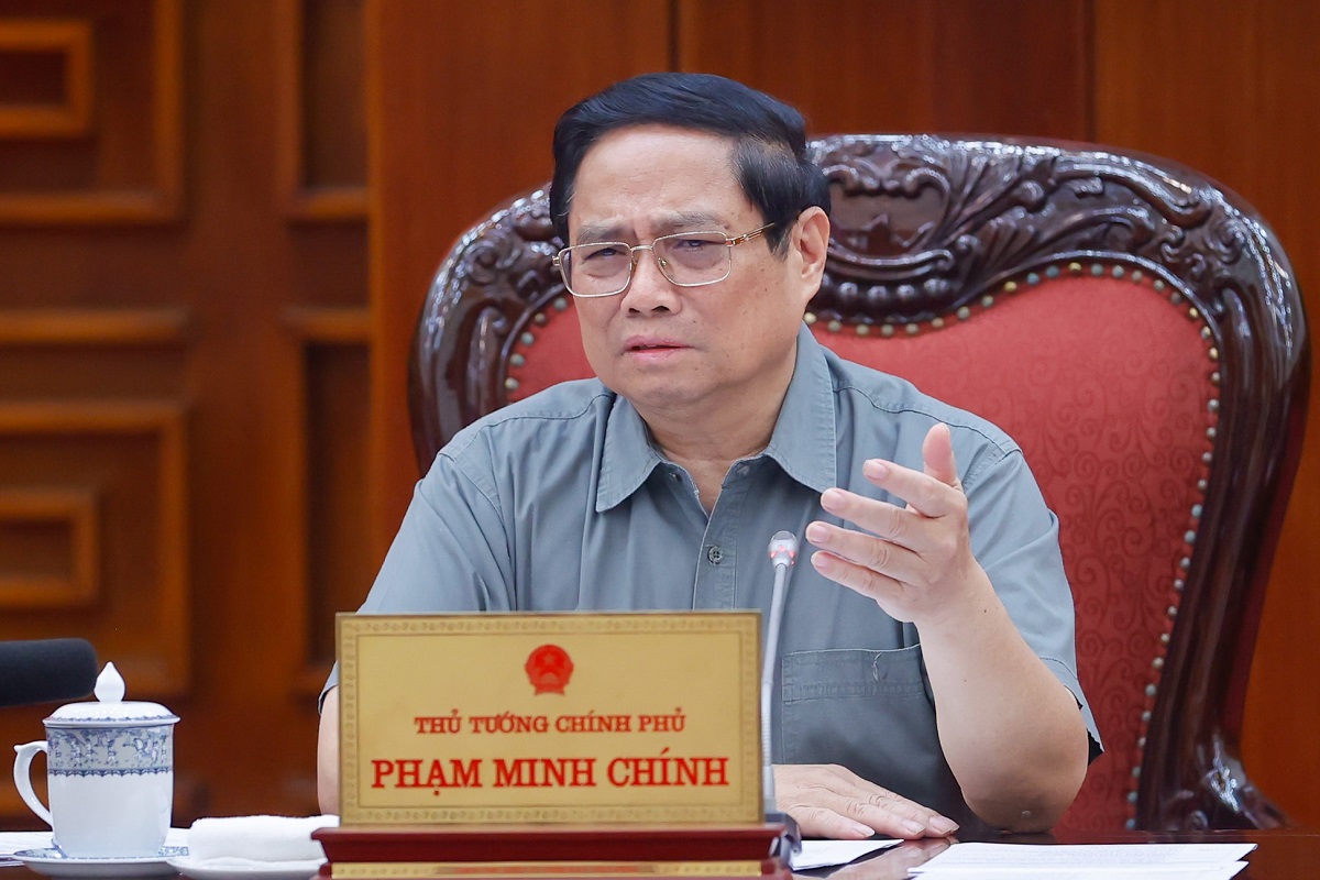 Thủ tướng Phạm Minh Chính: "Để bảo đảm cung ứng đủ điện, bảo đảm an ninh năng lượng quốc gia, nhất là khi đất nước đang trong quá trình công nghiệp hoá, hiện đại hoá, phải có chuẩn bị từ sớm, từ xa". Ảnh: VGP.