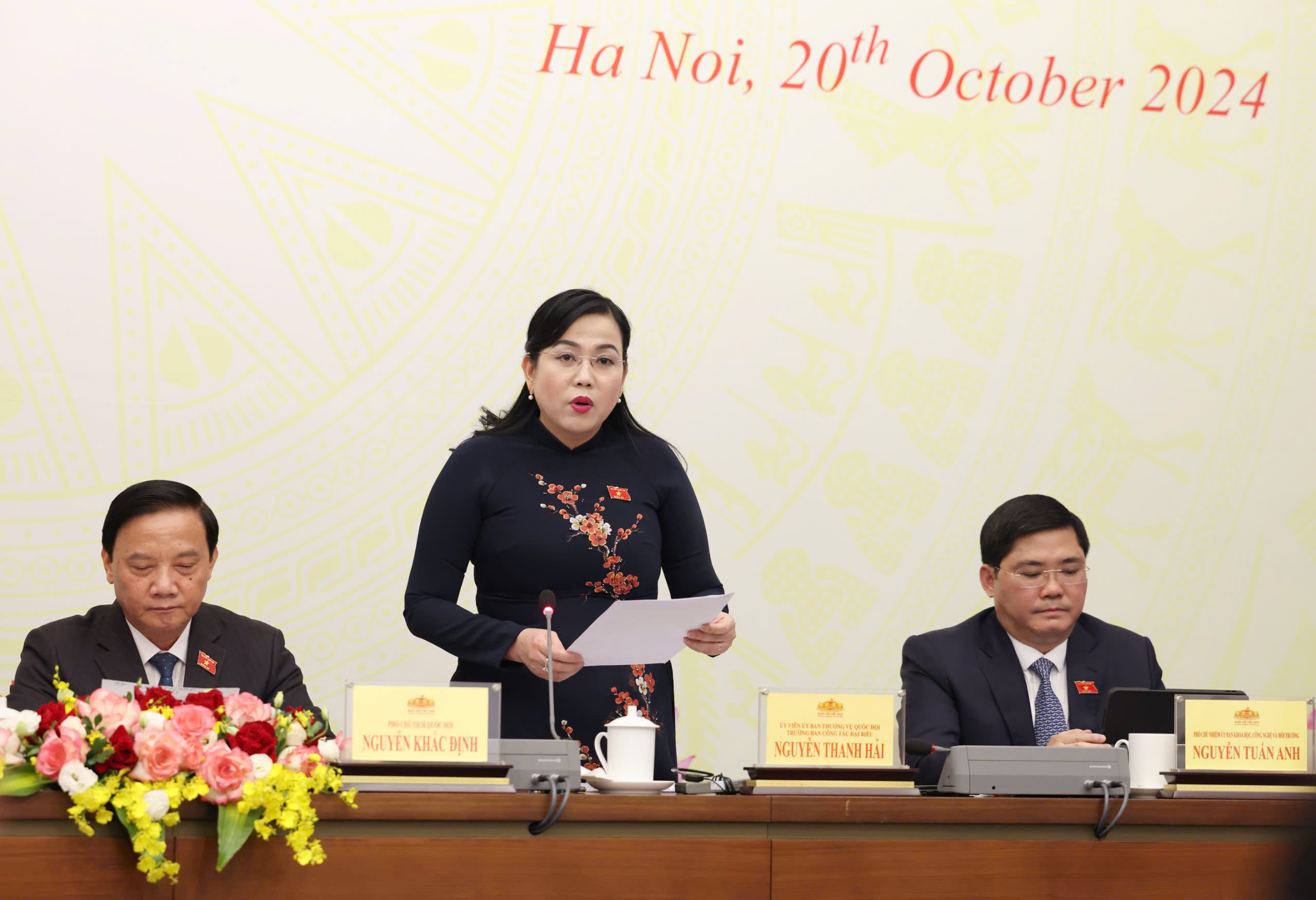 B&agrave; Nguyễn Thanh Hải, Trưởng Ban C&ocirc;ng t&aacute;c đại biểu: 