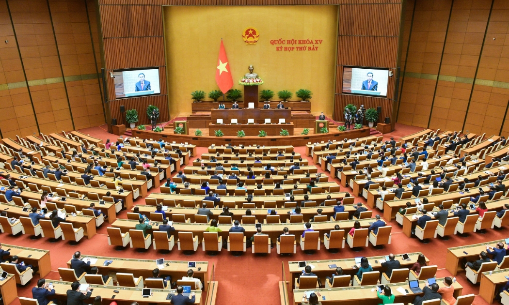 Chủ tịch Quốc hội Trần Thanh Mẫn phát biểu tại Kỳ họp thứ 7, Quốc hội khóa XV. (Ảnh minh họa)