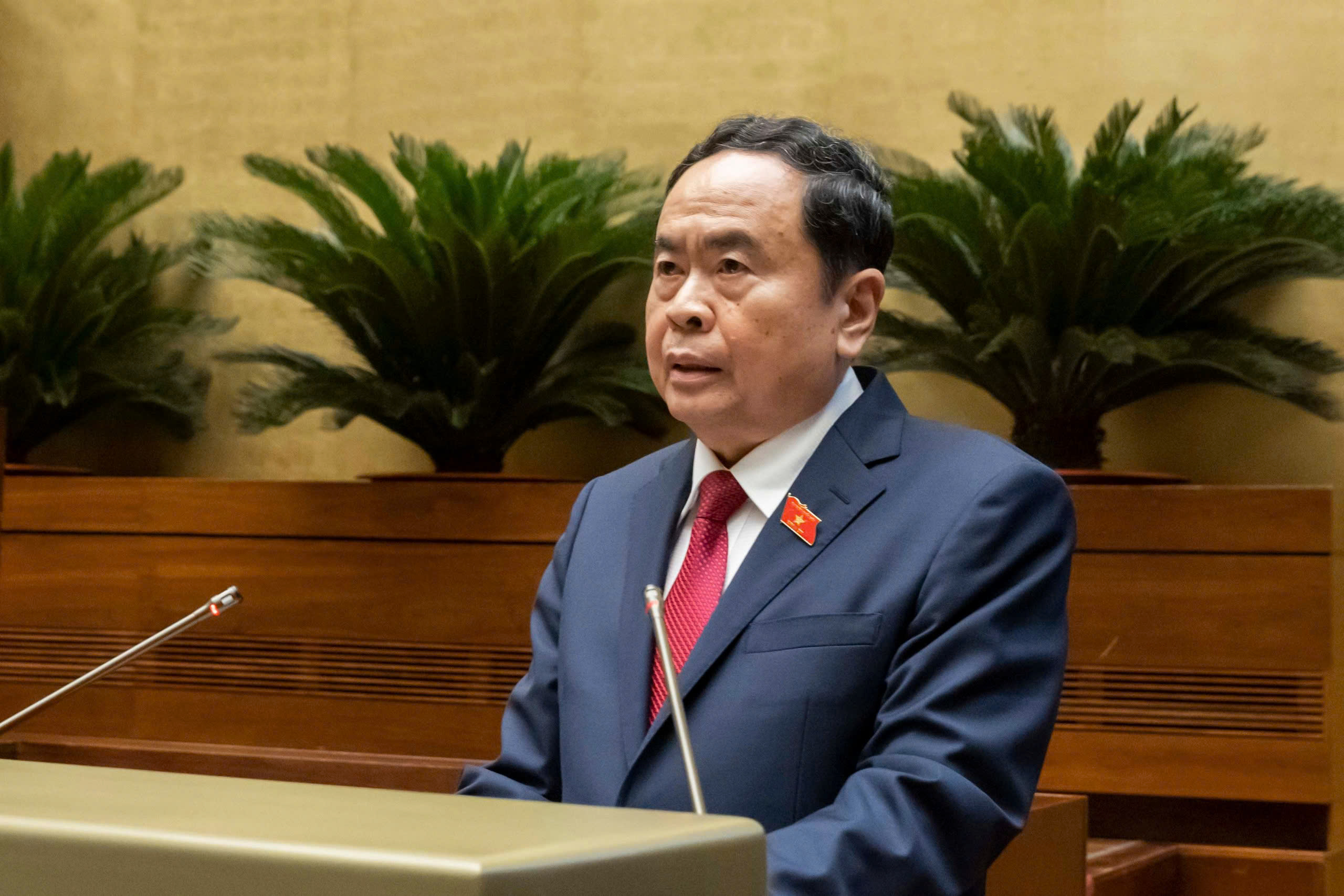 Chủ tịch Quốc hội Trần Thanh Mẫn khai mạc Kỳ họp.