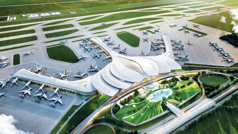 Phối cảnh sân bay Long Thành khi hoàn thiện.