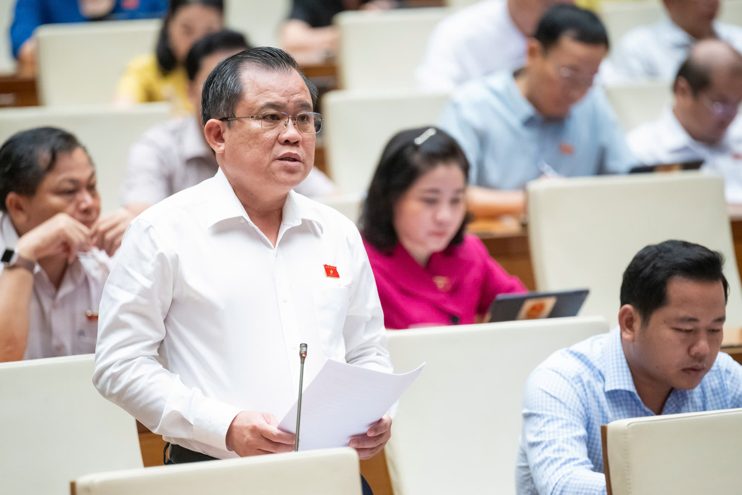 Đại biểu Nguyễn Tâm Hùng, Đoàn tỉnh Bà Rịa - Vũng Tàu. Ảnh: Quochoi.vn.