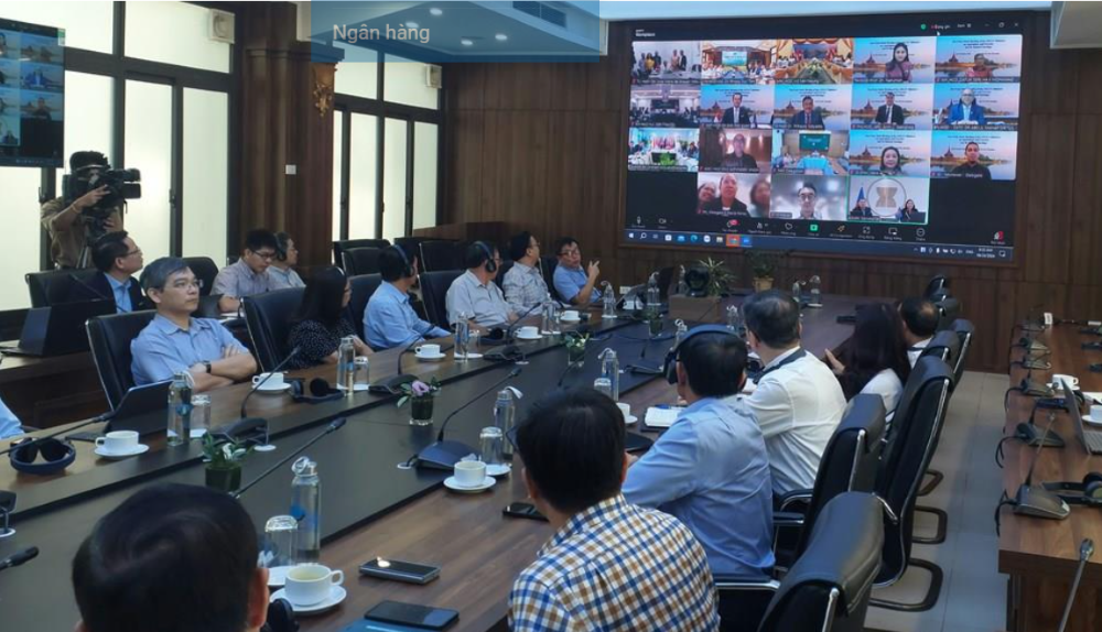 Điểm cầu tại Bộ N&ocirc;ng nghiệp v&agrave; Ph&aacute;t triển n&ocirc;ng th&ocirc;n tham gia&nbsp;Hội nghị Bộ trưởng N&ocirc;ng L&acirc;m nghiệp ASEAN.