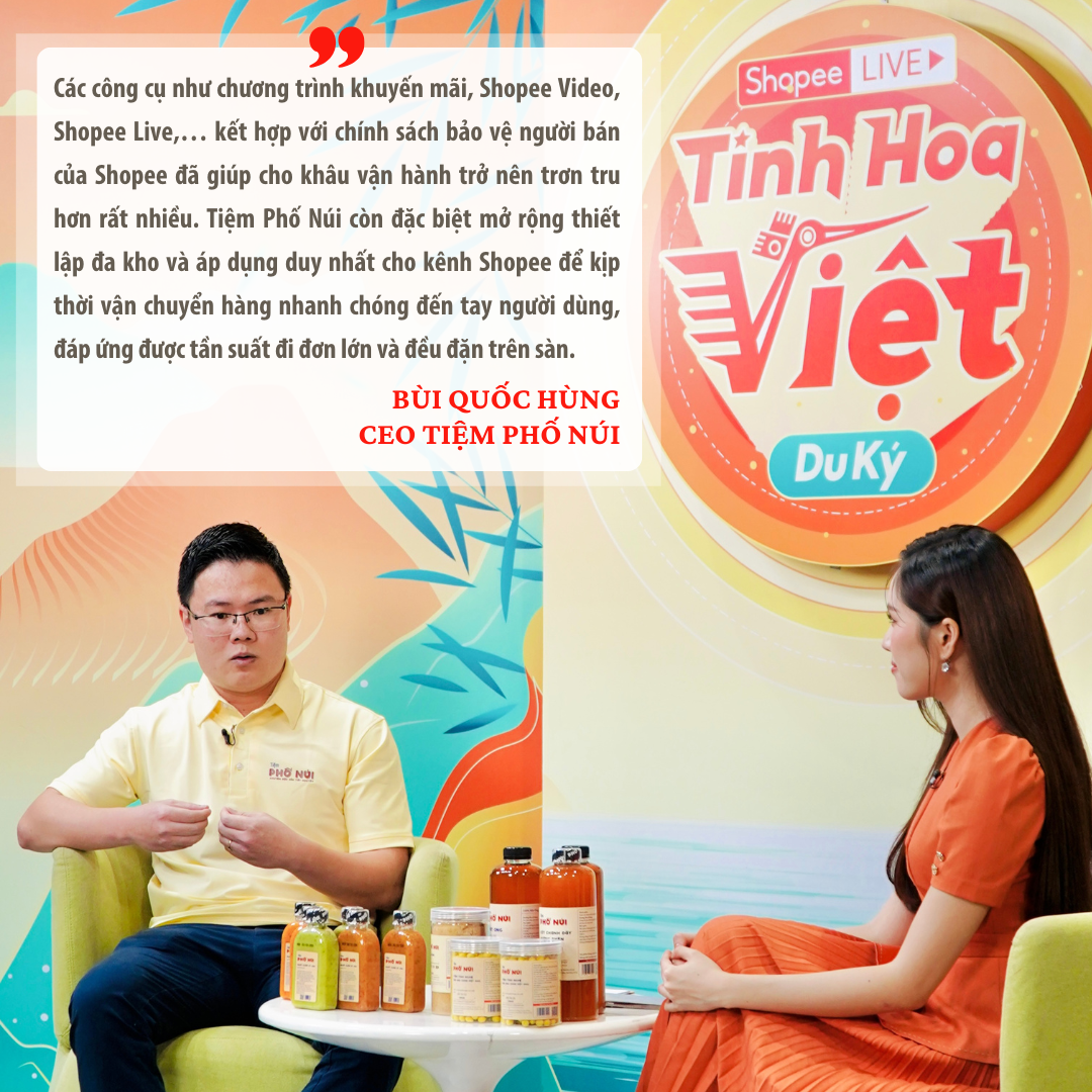 Shopee giúp Tiệm phố Núi tìm lời giải cho bài toán vận hành doanh nghiệp hiệu quả.