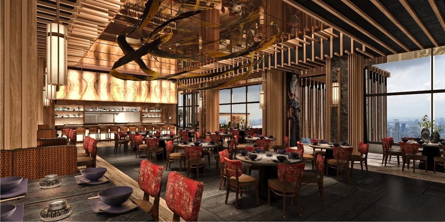 Không gian tâm điểm của chương trình “Road to Nobu” tại nhà hàng Nobu cao nhất thế giới.