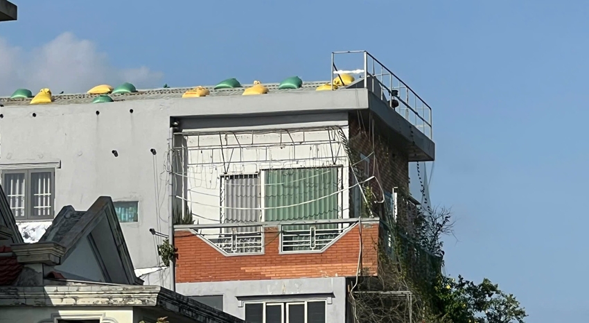 Người d&acirc;n Thừa Thi&ecirc;n Huế chủ động chằng&nbsp;chống m&aacute;i nh&agrave; bằng bao c&aacute;t, ứng ph&oacute; với b&atilde;o số 6&nbsp;&nbsp;