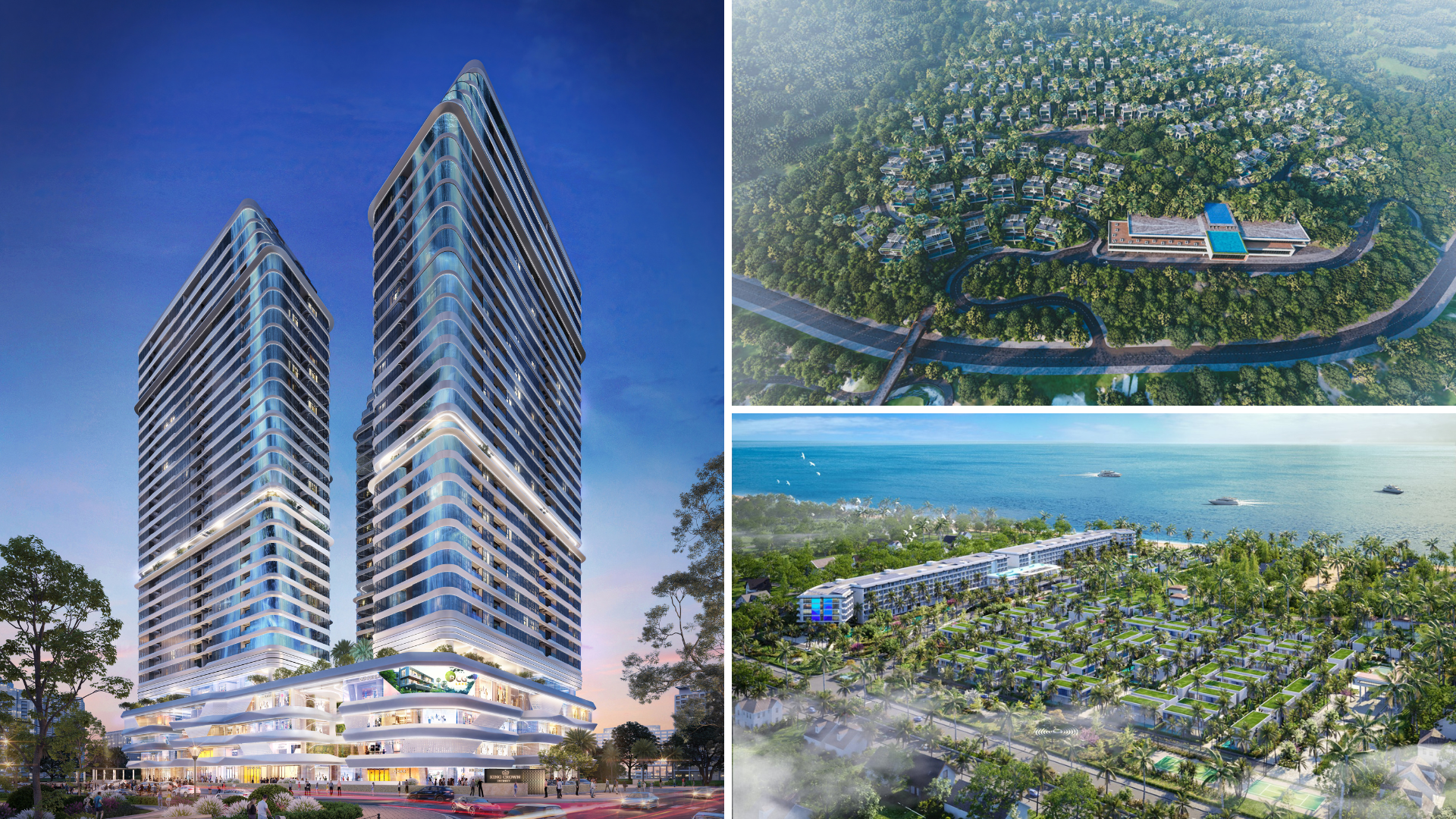 King Crown Infinity, Malibu Hội An và Casa Marina là các dự án đang được đầu tư, quản lý và phát triển bởi Công ty Cổ phần BCG Land.