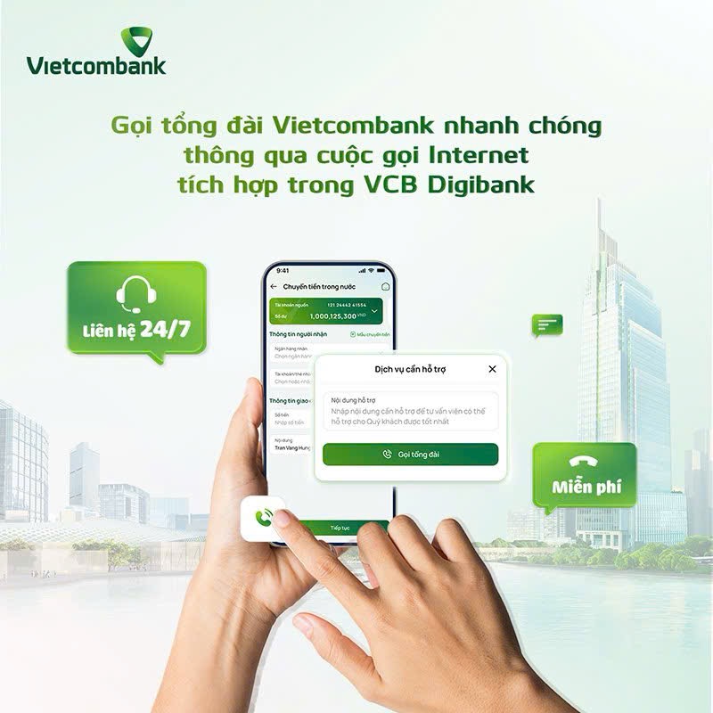 Giải pháp Call API của Vietcombank giúp khách hàng kết nối nhanh chóng với ngân hàng.