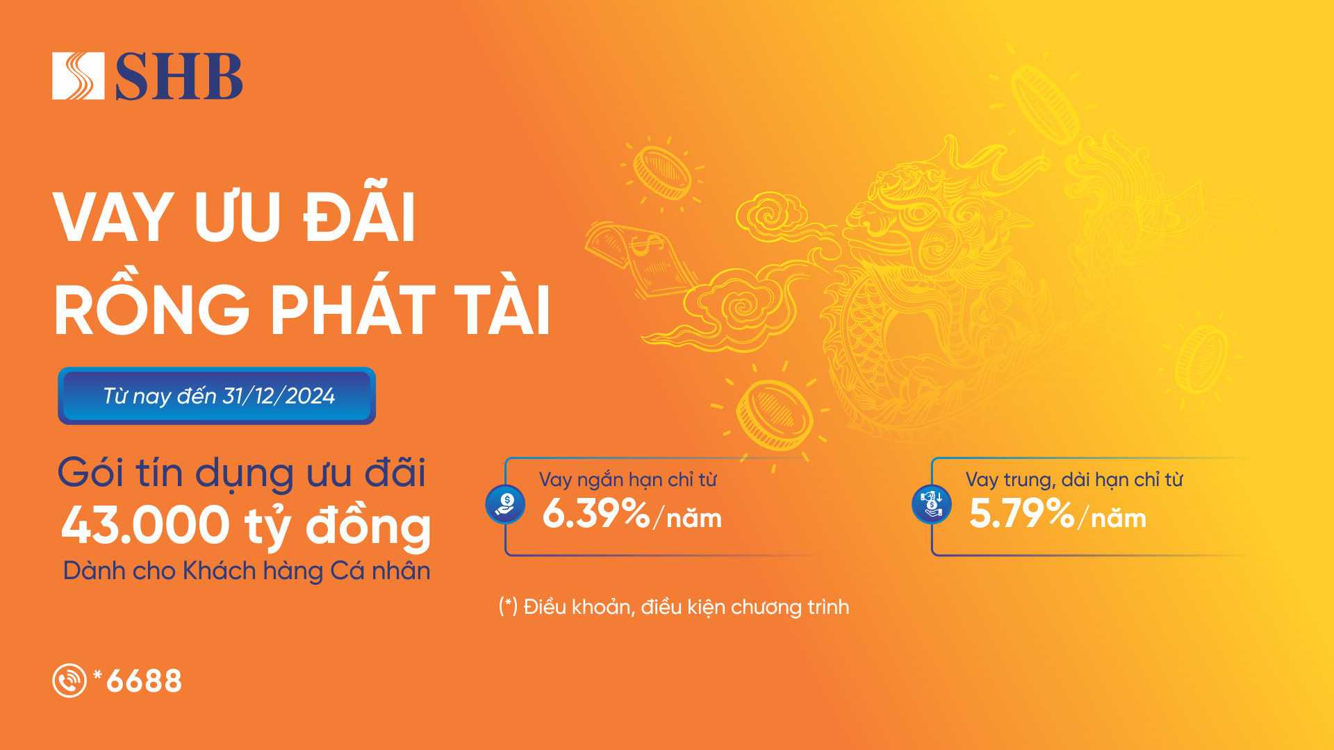 SHB tăng quy mô gói vay lên 43.000 tỷ hỗ trợ khách hàng vượt khó.