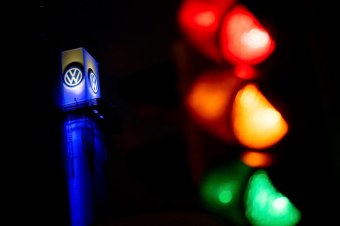 Hình ảnh bên ngoài nhà máy của Volkswagen ở Osnabruck, Đức - Ảnh: Getty Images