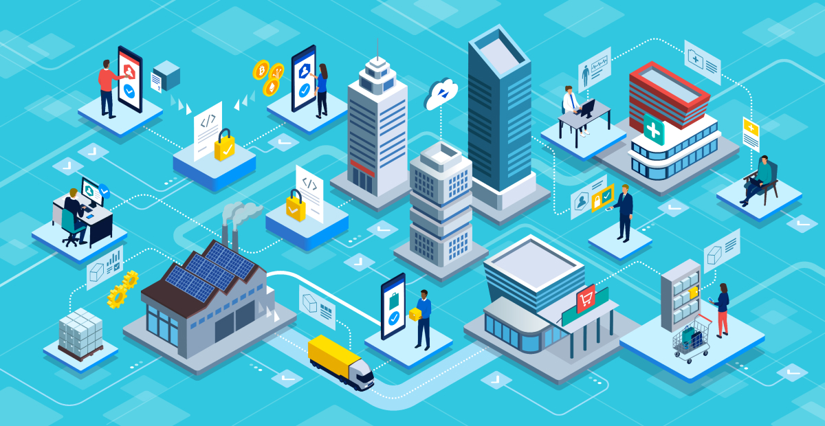 Blockchain ngày càng được ứng dụng trong nhiều ngành nghề như tài chính, y tế, thương mại điện tử,... 