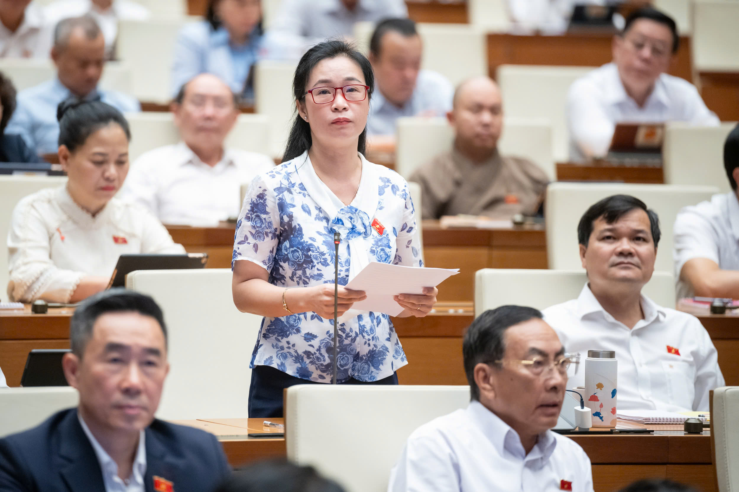 Đại biểu Trần Thị Thu Hằng, đoàn tỉnh Đắk Nông. Ảnh: Quochoi.vn.