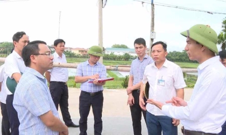 Lãnh đạo huyện Triệu Sơn (Thanh Hoá) đi kiểm tra tiến độ thực hiện các dự án trên địa bàn