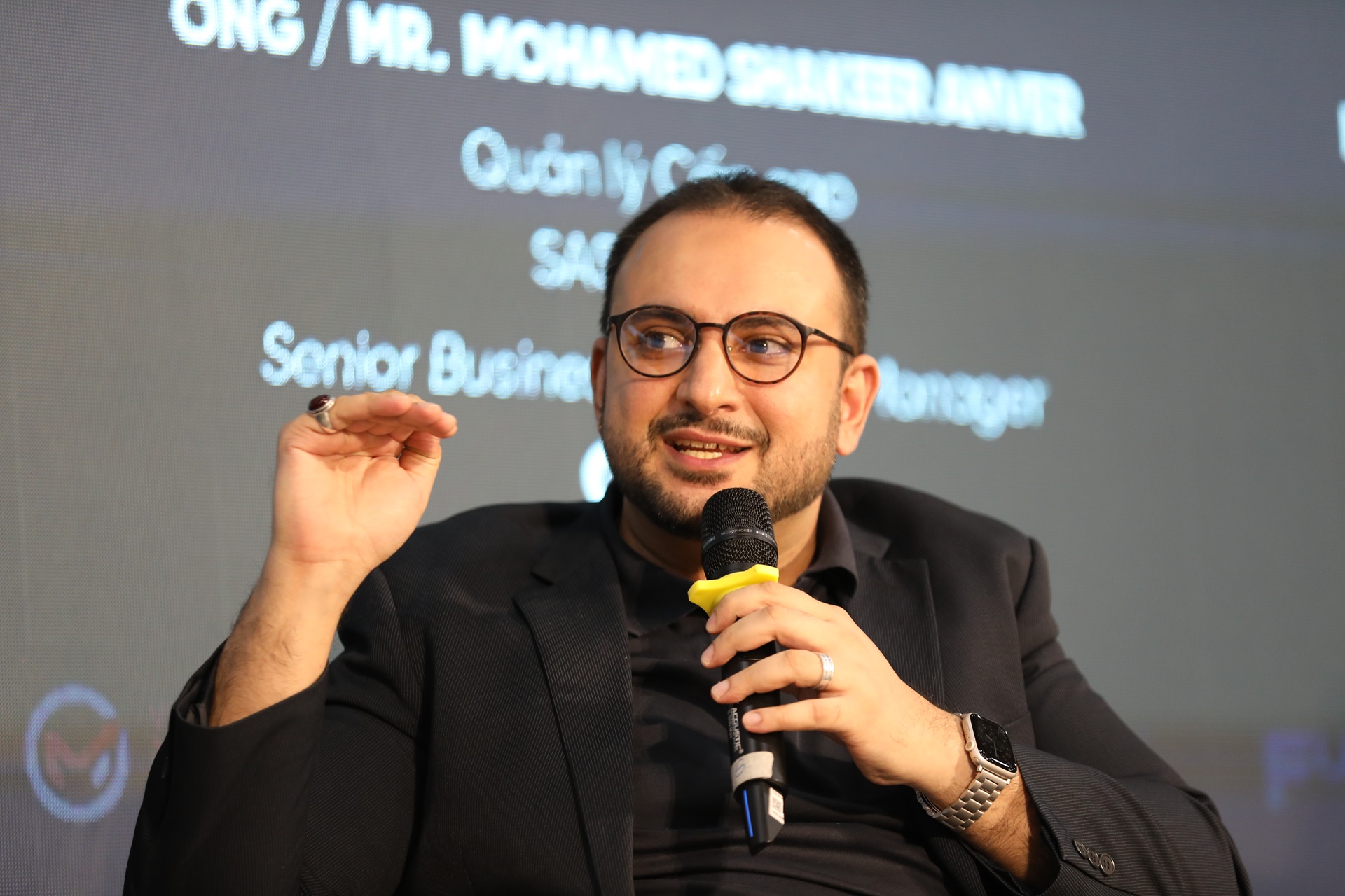Ông Mohamed Shakeer Anver, Quản lý giải pháp doanh nghiệp cao cấp của SAS Institute