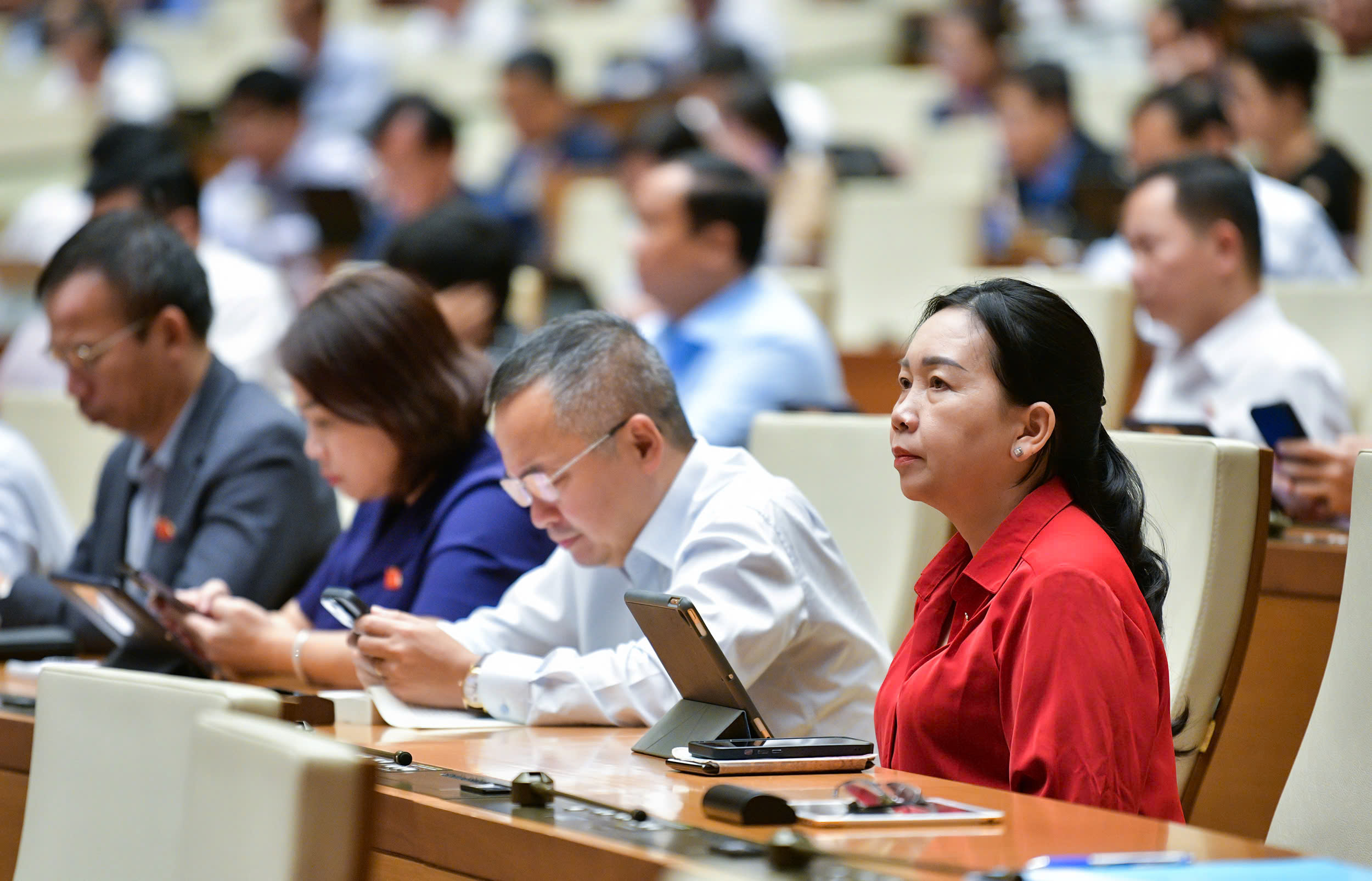 Các đại biểu tham dự phiên thảo luận. Ảnh: Quochoi.vn.