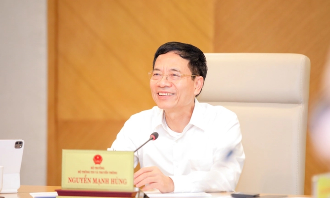 Bộ trưởng Bộ Thông tin và Truyền thông Nguyễn Mạnh Hùng - Ảnh Bộ Thông tin và Truyền thông