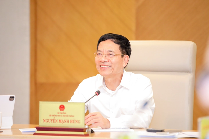 Bộ trưởng Bộ Thông tin và Truyền thông Nguyễn Mạnh Hùng - Ảnh Bộ Thông tin và Truyền thông 