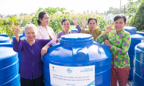 Hỗ trợ phụ nữ bị ảnh hưởng bởi hạn hán, xâm nhập mặn tại Cà Mau và Ninh Thuận