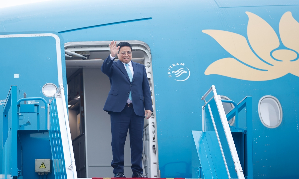 Thủ tướng Phạm Minh Chính lên đường tham dự các hội nghị GMS, ACMECS và CLMV tại Trung Quốc - Ảnh: VGP