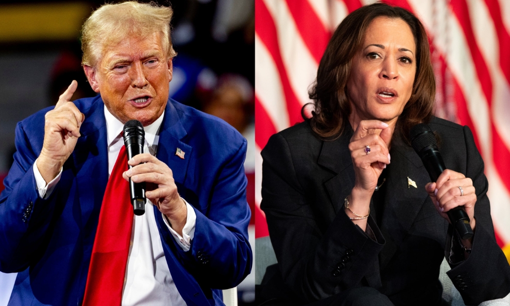 Cựu Tổng thống Donald Trump và Phó Tổng thống Kamala Harris - Ảnh: Getty Images