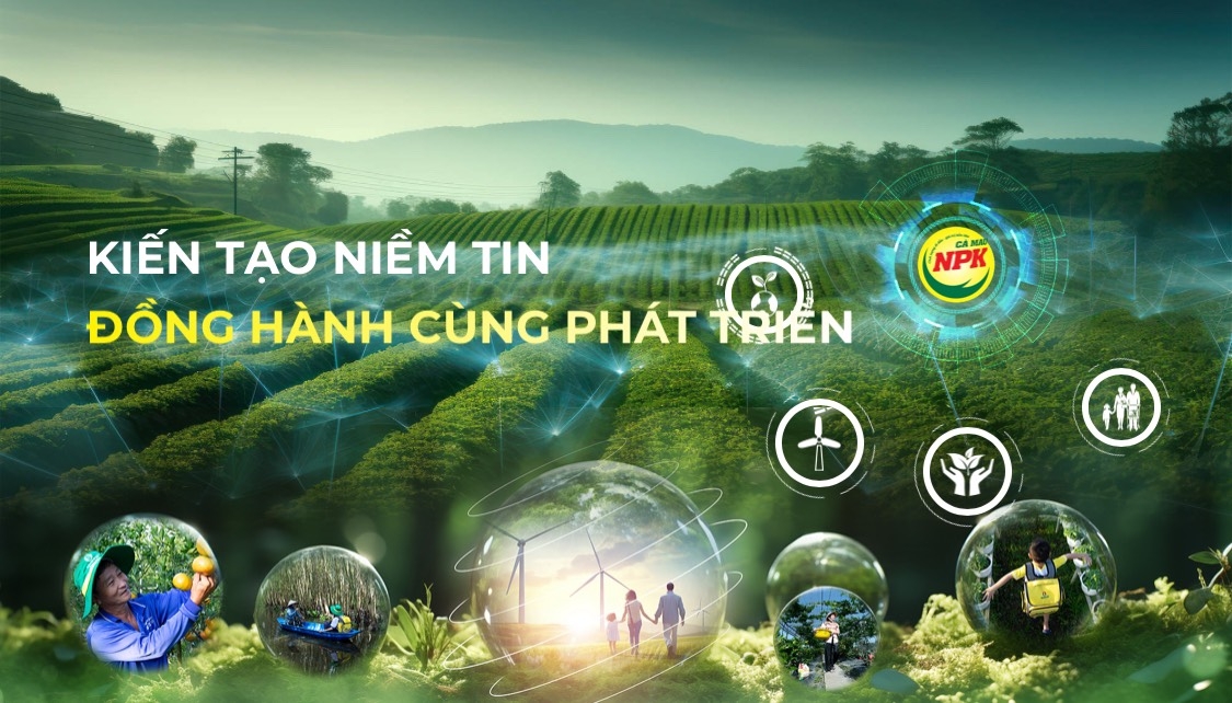 Phân Bón Cà Mau định hướng phát triển bền vững cùng đối tác, khách hàng, nông dân.