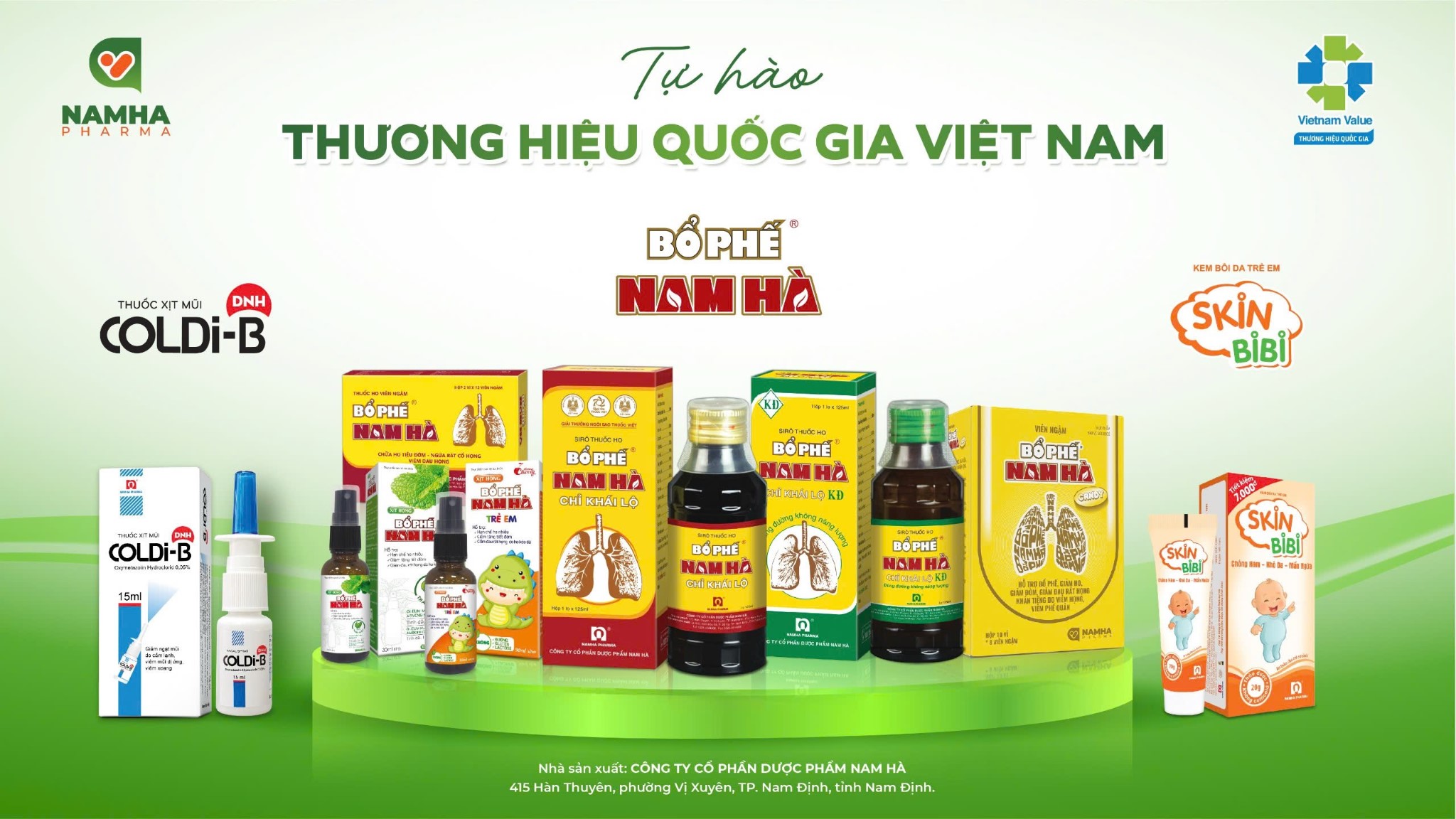 Hệ sinh th&aacute;i sản phẩm Dược Nam H&agrave;.