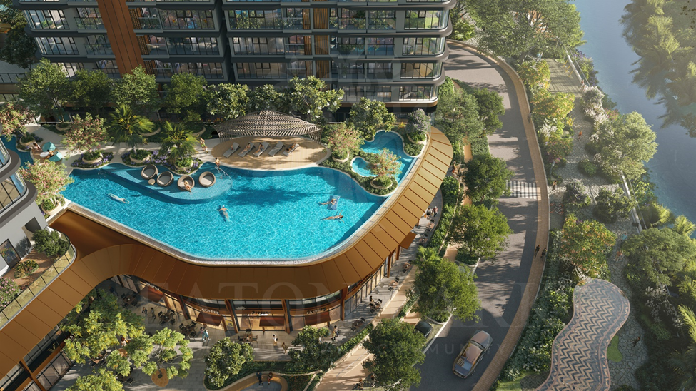 Hệ tiện ích ngoài trời tại Eaton Park thúc đẩy các hoạt động thể chất, hình thành lối sống năng động, lành mạnh với các trang thiết bị hiện đại được khéo léo sắp đặt hòa quyện cùng thiên nhiên.