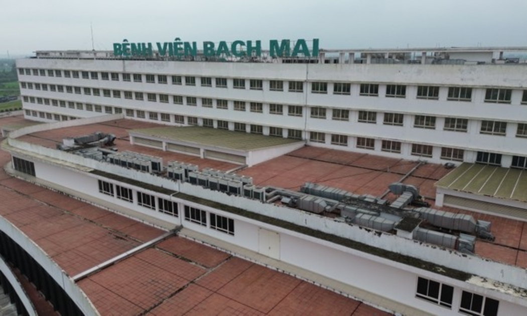 Bệnh viện Bạch Mai cơ sở 2 sau nhiều năm thi công đang bỏ hoang gây lãng phí