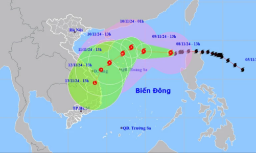 Miền Trung chuẩn bị “hứng” bão số 7