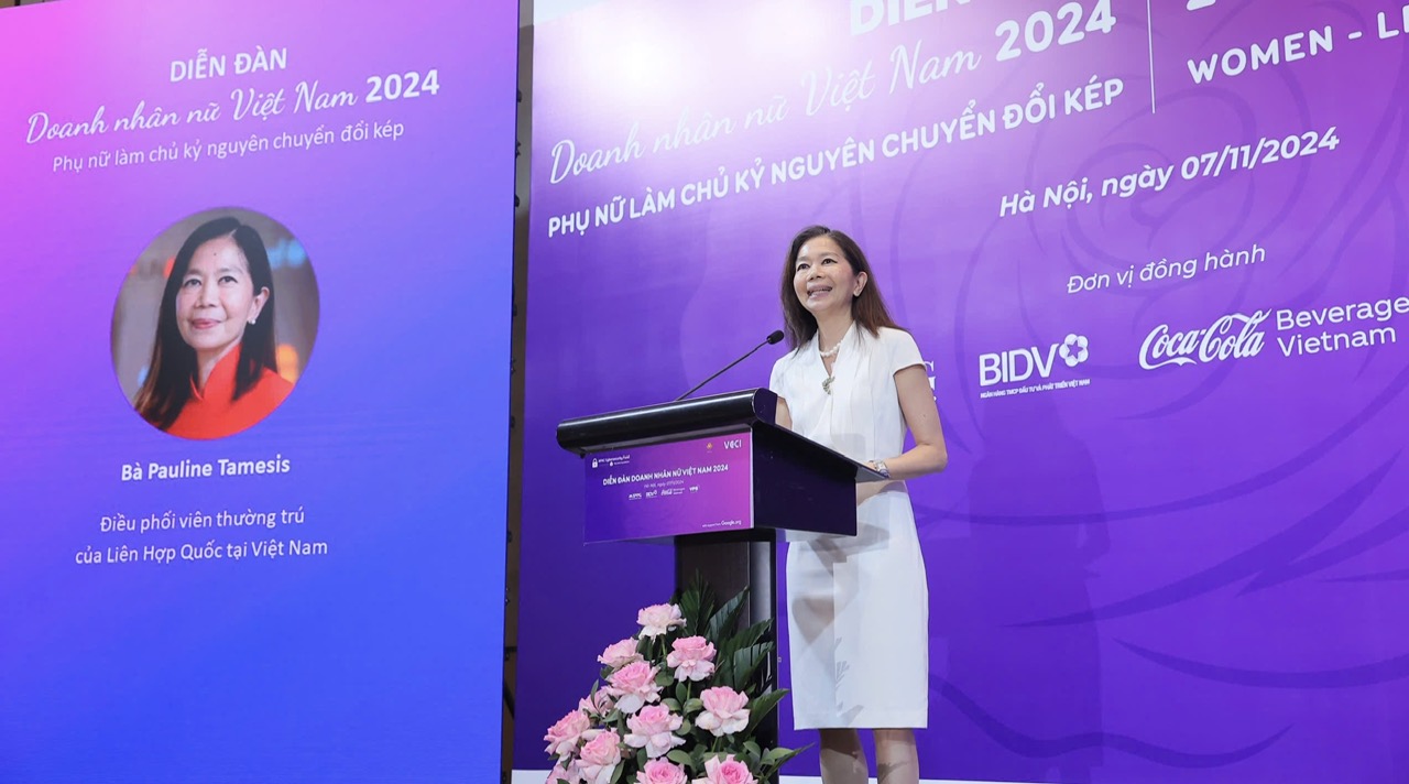 Bà Pauline Tamesis, Điều phối viên thường trú của Liên Hợp Quốc tại Việt Nam.