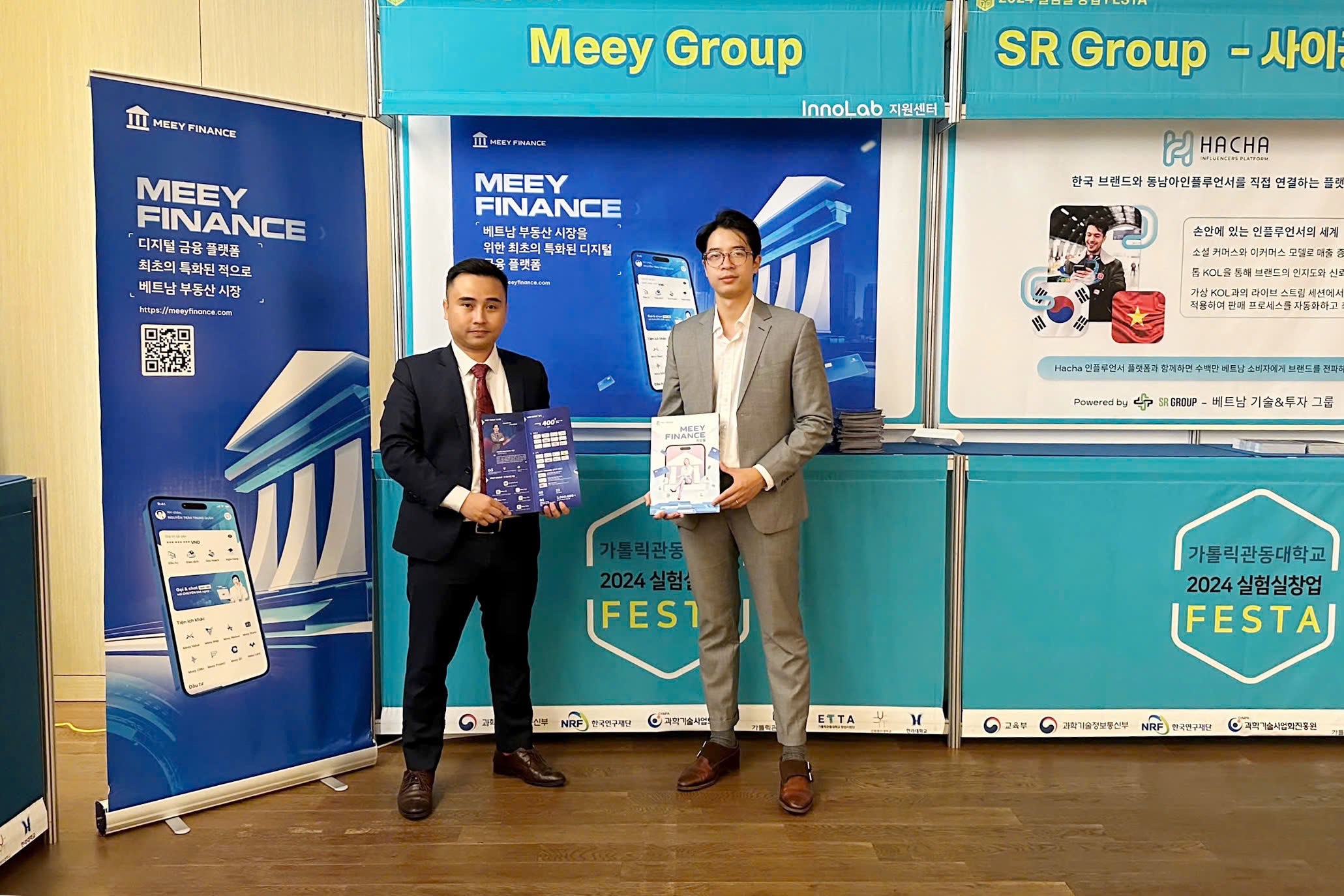 Nền tảng tài chính số chuyên biệt dành cho bất động sản Meey Finance gây chú ý tại gian hàng tại diễn đàn.