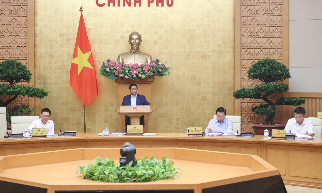 Thủ tướng phát biểu tại phiên họp - Ảnh: VGP