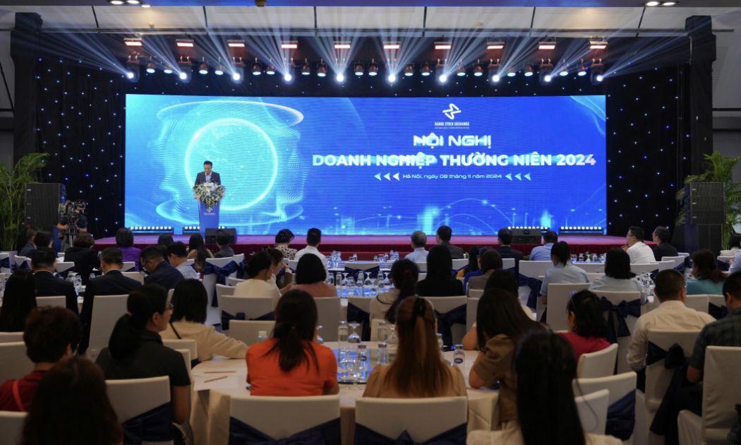 Ngày 8/11, Sở Giao dịch chứng khoán Hà Nội (HNX) tổ chức Hội nghị doanh nghiệp thường niên 2024.