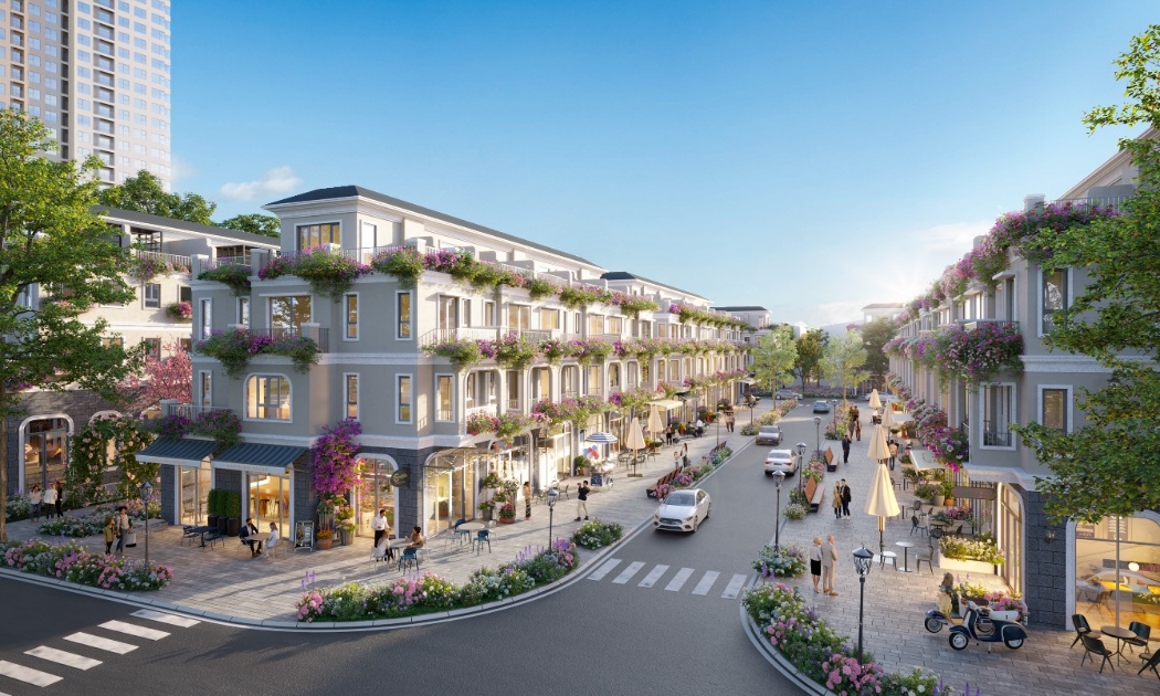 Nhà phố quảng trường Central Plaza mở ta tiềm năng kinh doanh không giới hạn.