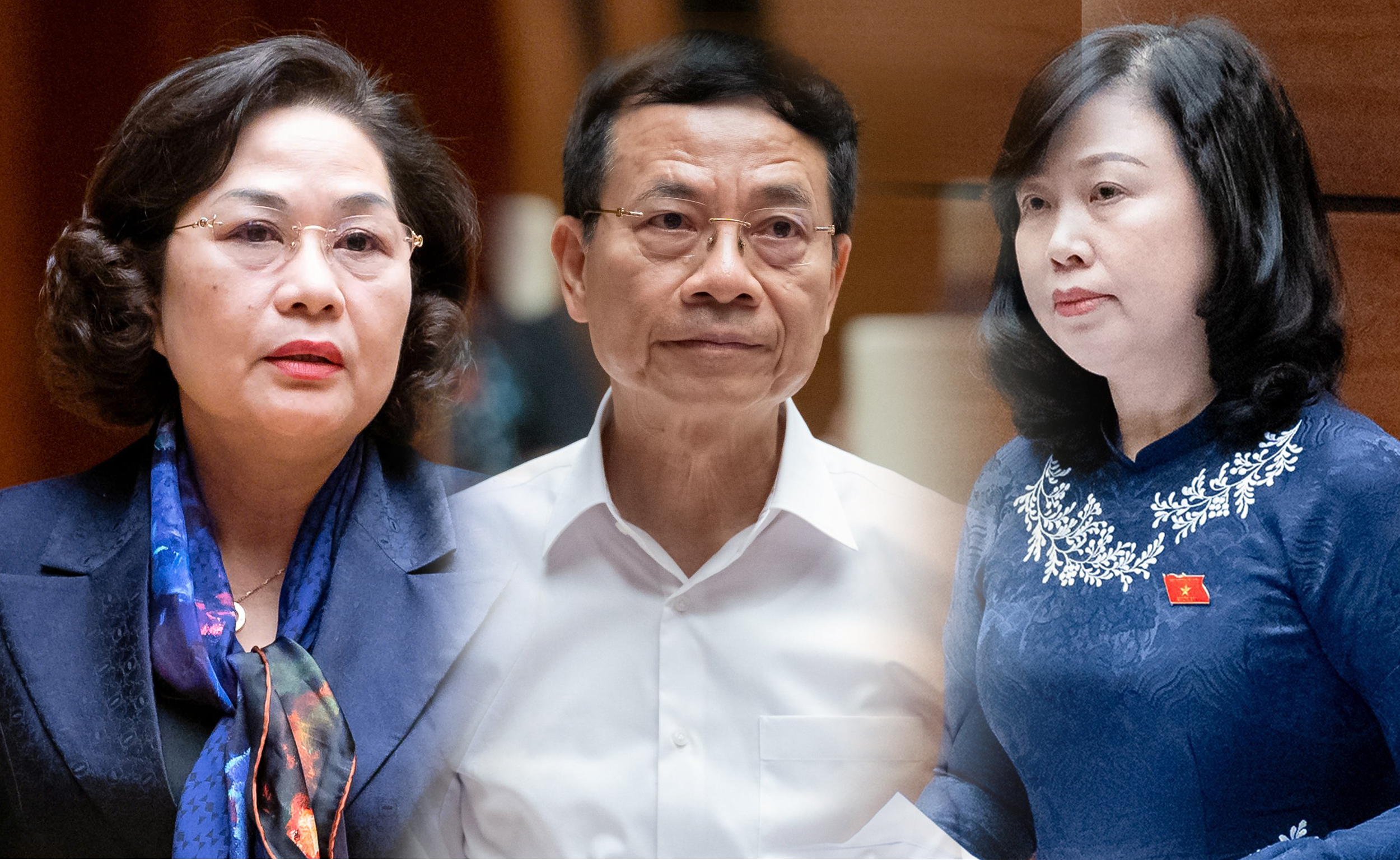 Tại kỳ họp thứ 8, Quốc hội Khóa XV, Quốc hội sẽ chất vấn Thống đốc Ngân hàng Nhà nước Nguyễn Thị Hồng, Bộ trưởng Y tế Đào Hồng Lan và Bộ trưởng Thông tin và Truyền thông Nguyễn Mạnh Hùng.