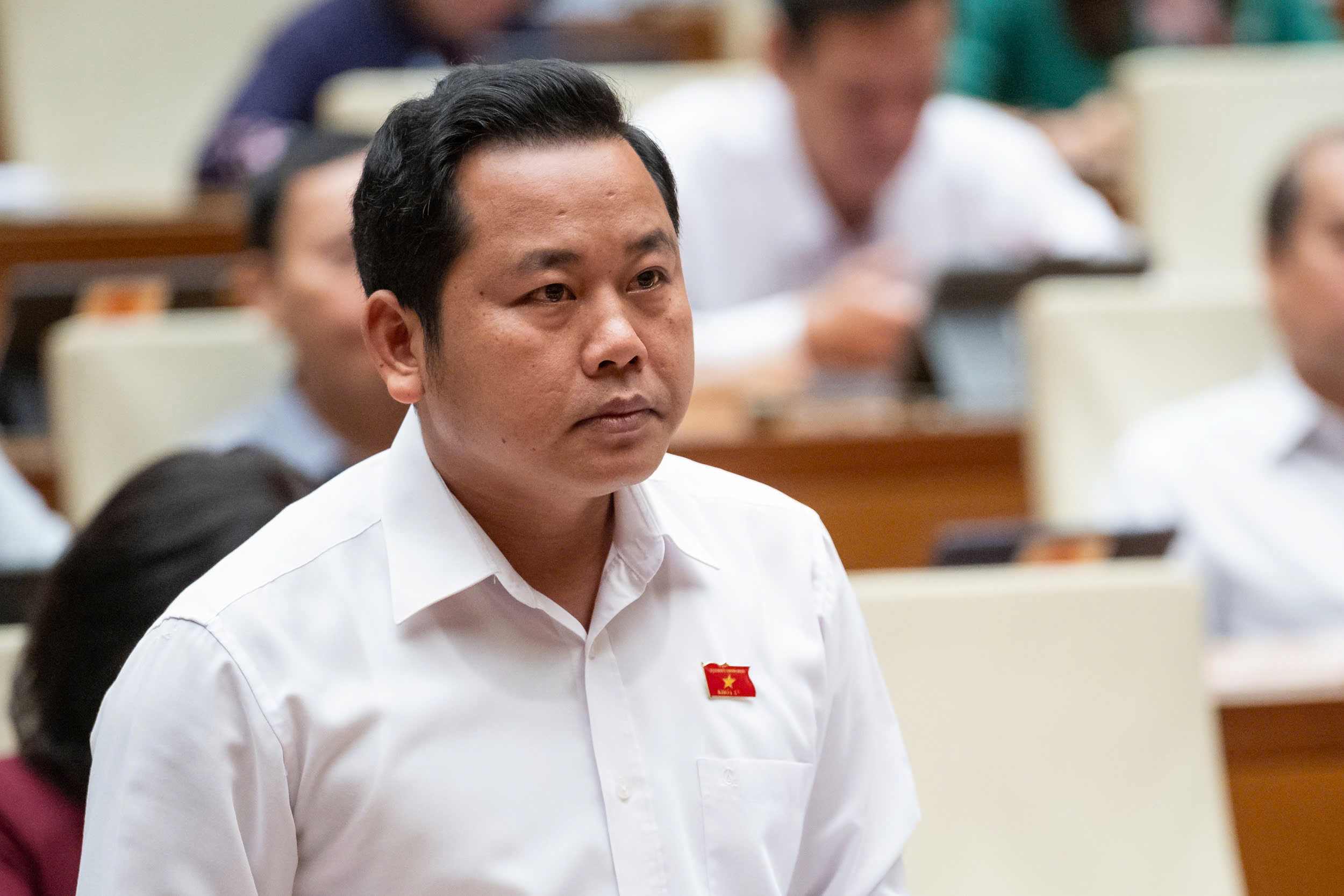 Đại biểu Dương Tấn Qu&acirc;n, đo&agrave;n tỉnh B&agrave; Rịa - Vũng T&agrave;u. Ảnh: Quochoi.vn.