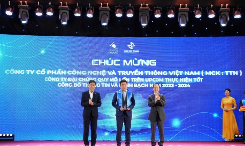 VNTT đạt Top 10 Công ty UPCoM thực hiện tốt công bố thông tin và minh bạch 