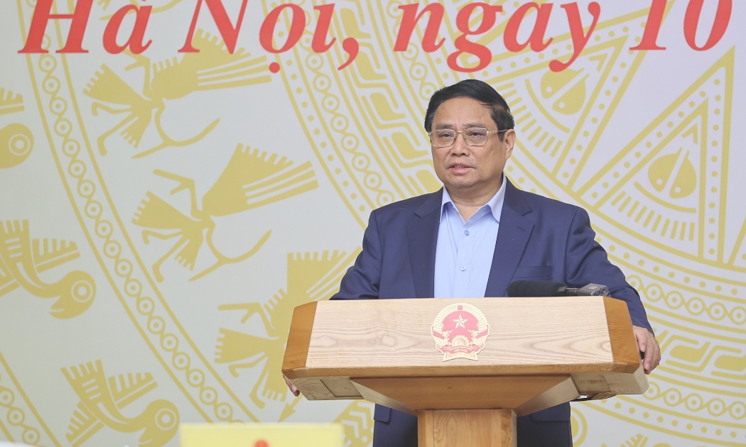 Thủ tướng phát biểu tại phiên họp - Ảnh: VGP