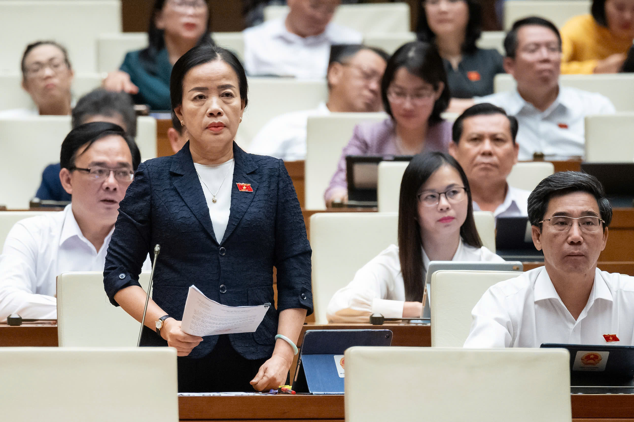 Đại biểu Nguyễn Thị Kim Thúy, đoàn TP. Đà Nẵng. Ảnh: Quochoi.vn.