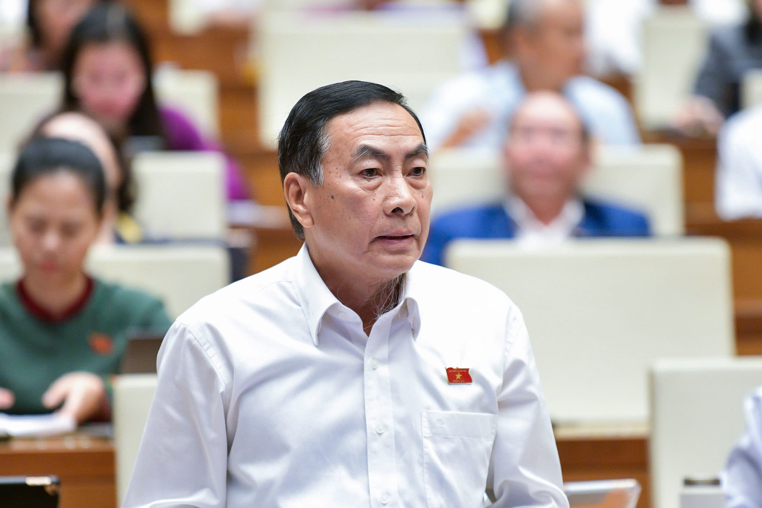 Đại biểu Phạm Văn Hòa, đoàn tỉnh Đồng Tháp. Ảnh: Quochoi.vn.
