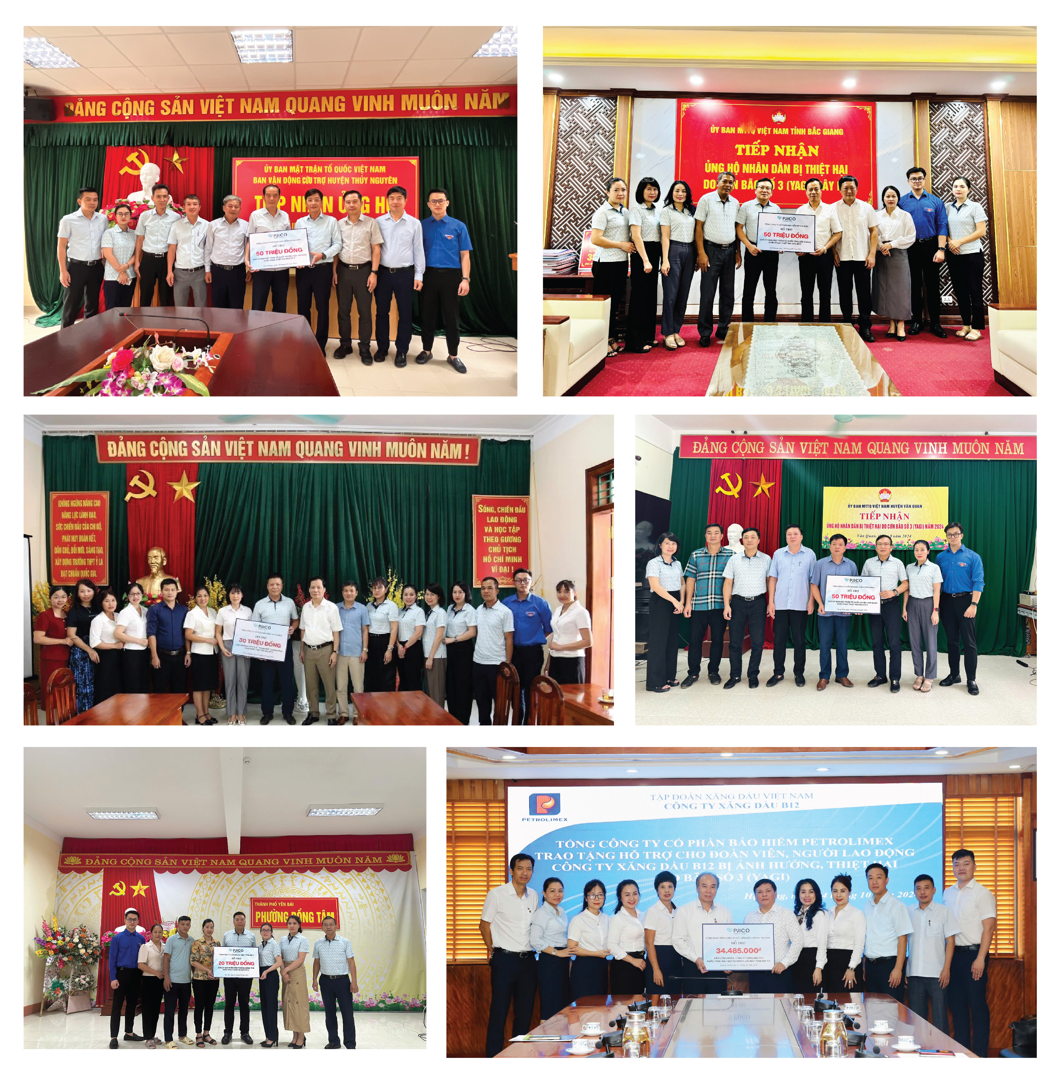 PJICO thực hiện chuỗi các chương trình an sinh xã hội nhằm chung tay hỗ trợ người dân khắc phục các hậu quả của bão YAGI.
