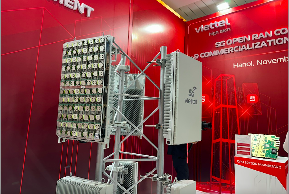 Trạm phát sóng 5G của Viettel.