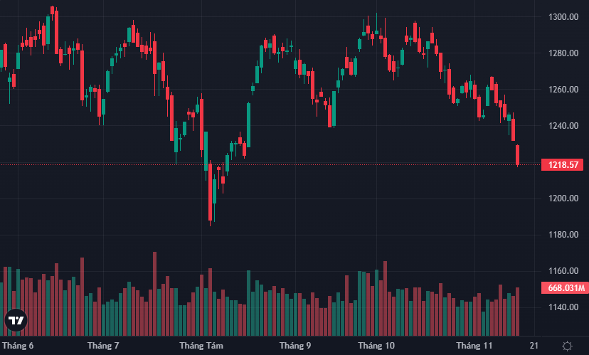 VN-Index có hai phiên "tàn sát" tài khoản.