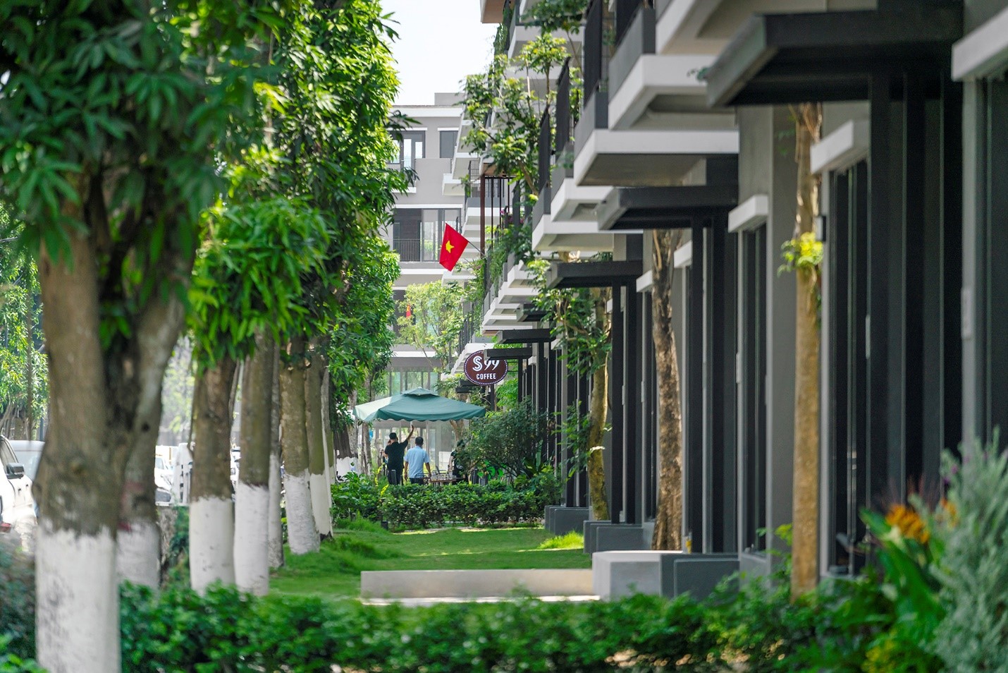 Không gian xanh của đại đô thị Eco Central Park.