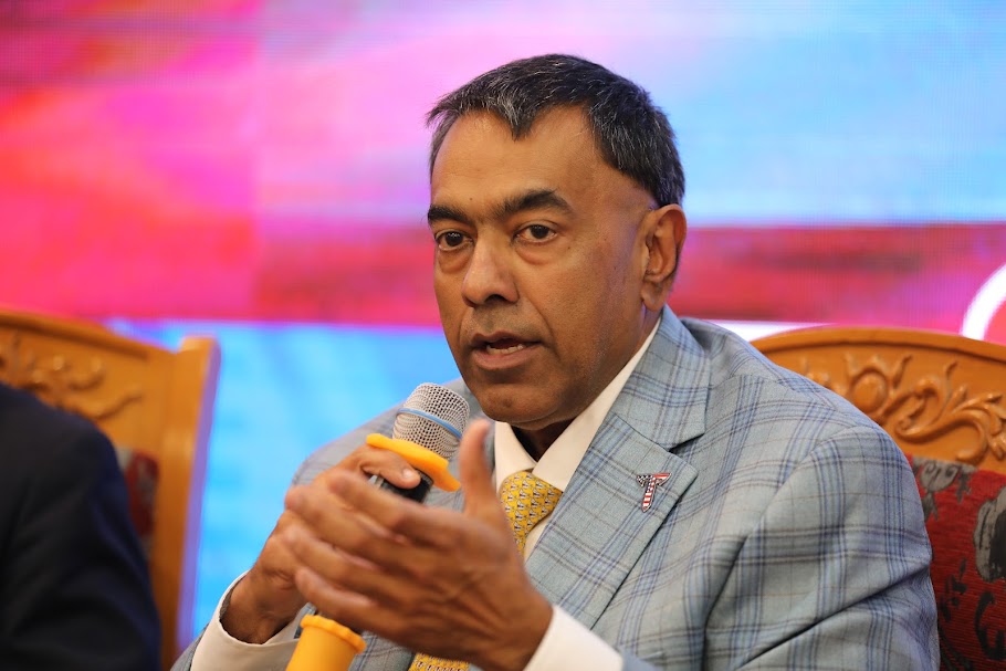 TS. Sohail Agboatwala, Phó Chủ tịch Đại học Troy, phát biểu trong phiên thảo luận của sự kiện. Ảnh: Việt Dũng.