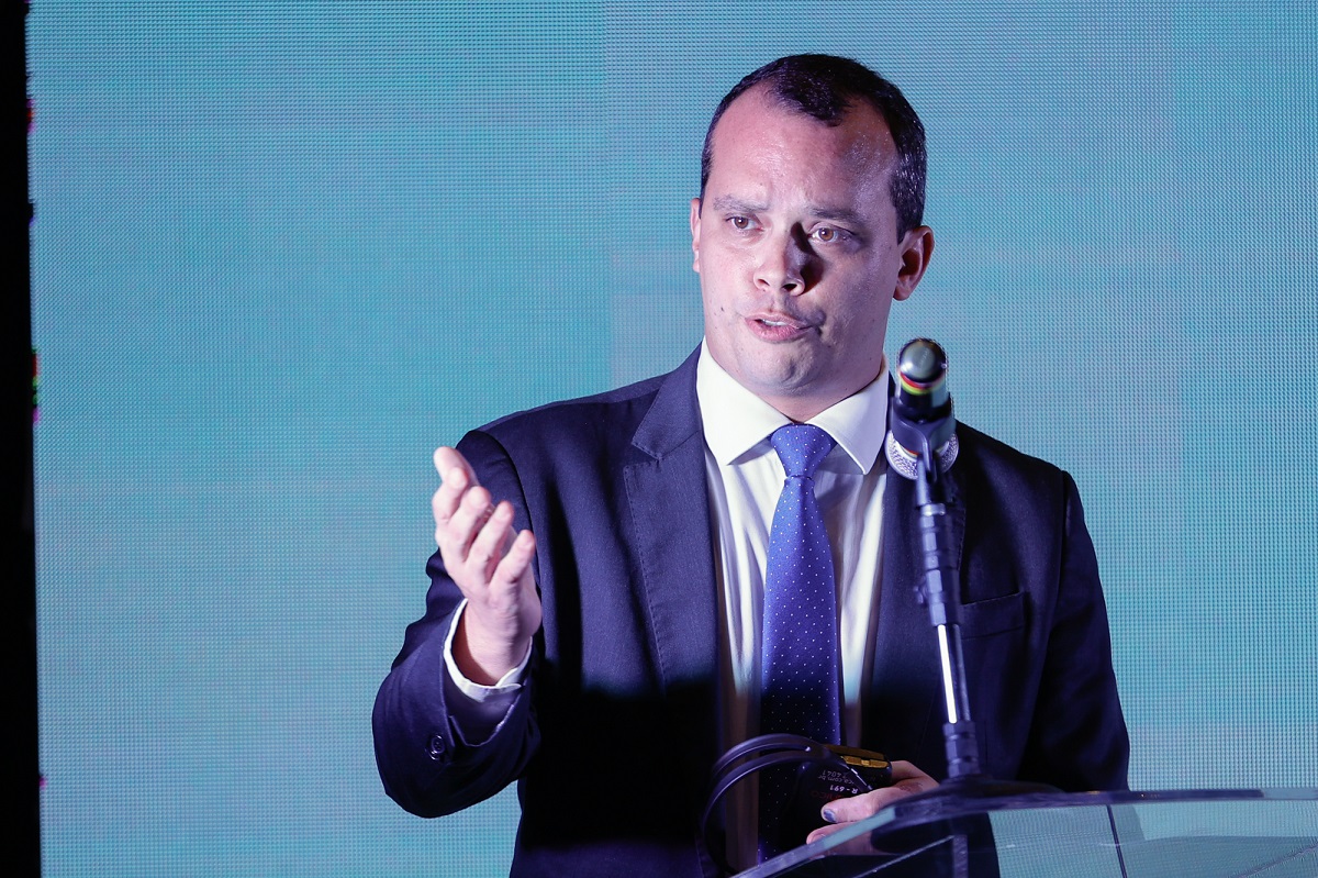 Ông Paolo Teixeira, Bộ trưởng Bộ Phát triển Nông thôn Brazil phát biểu tại Diễn đàn.