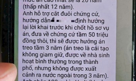 Đối tượng lừa đảo nhắn tin dụ dỗ nạn nhân (Ảnh: Công an TP.HCM).
