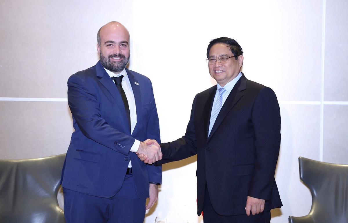 Thủ tướng Phạm Minh Chính tiếp ông Marcio Rodrigues, Giám đốc điều hành JBS. Ảnh: VGP.