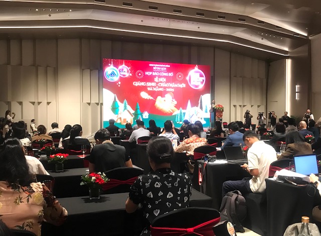 Quang cảnh họp báo Lễ hội Đón Giáng sinh – Chào năm mới Đà Nẵng 2025. Ảnh Ngô Anh Văn