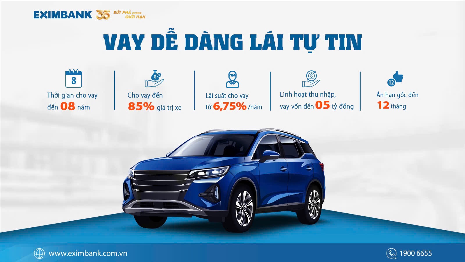 Eximbank ra mắt g&oacute;i vay ưu đ&atilde;i mua xe &ocirc; t&ocirc; 